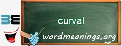 WordMeaning blackboard for curval